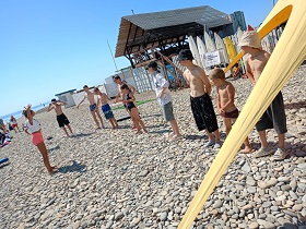 Несовершеннолетние Крымского района приняли участие в тренировочном занятии по сап- и виндсерфингу в г. Новороссийске